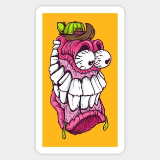 Purple monster teeth Sticker